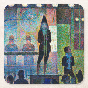 Dessous-de-verre Carré En Papier Saltimbanques, Seurat