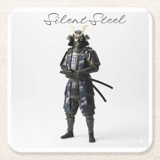Dessous-de-verre Carré En Papier Samurai drink coaster (Devant)