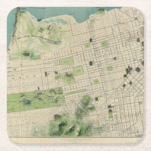 Dessous-de-verre Carré En Papier San Francisco