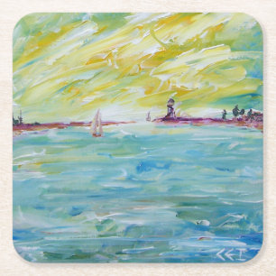 Dessous-de-verre Carré En Papier Sans titre