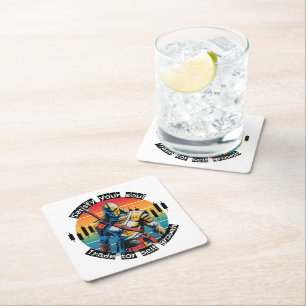 Dessous-de-verre Carré En Papier Satisfaire Motivation commerciale Conception d