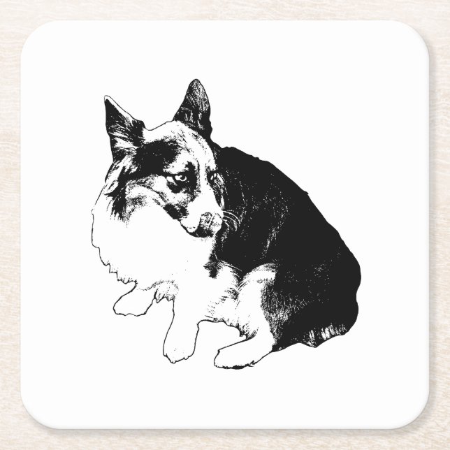 Dessous-de-verre Carré En Papier Saucer Sentinel (Devant)