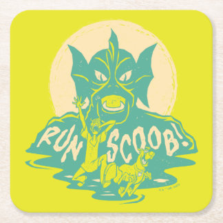 Dessous-de-verre Carré En Papier Scooby-Doo | Courez Scoob !