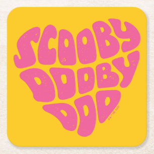 Dessous-de-verre Carré En Papier Scooby Doo Doo Heart