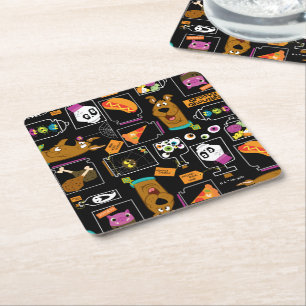 Dessous-de-verre Carré En Papier Scooby-Doo Halloween Scooby-Doo Motif