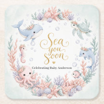 Sea You Soon Sous la Mer Fête de Bébé Neutre