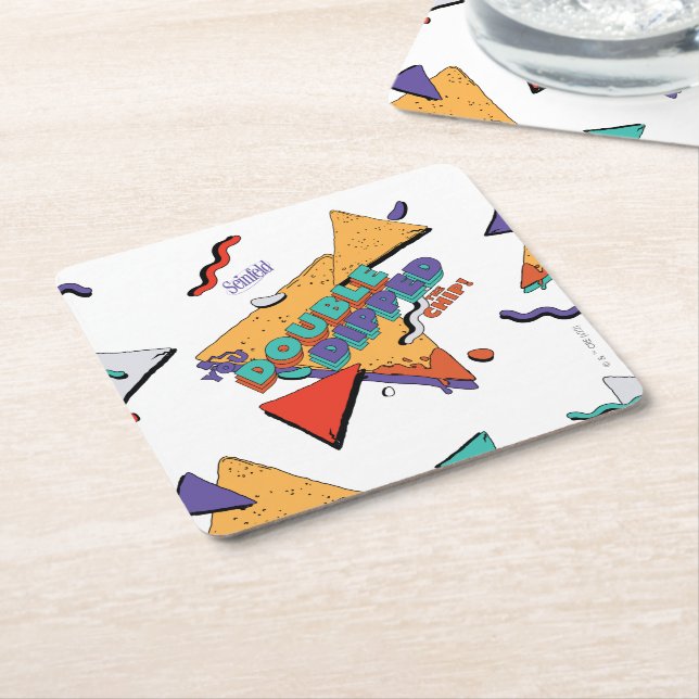 Dessous-de-verre Carré En Papier Seinfeld | Vous avez deux fois trempé la puce (Incliné)