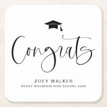 Serviette de remise de diplôme personnalisée pour
