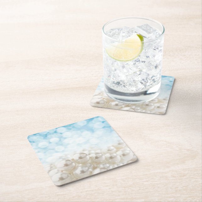Dessous-de-verre Carré En Papier Serviettes (En situation)