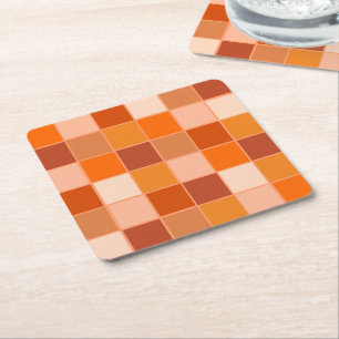 Dessous-de-verre Carré En Papier Shades of Orange