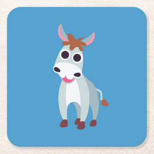 Dessous-de-verre Carré En Papier Shane l'âne