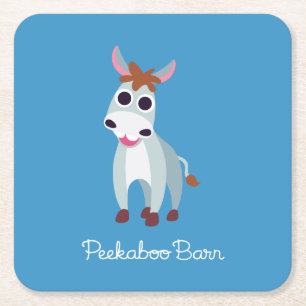 Dessous-de-verre Carré En Papier Shane l'âne