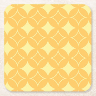 Dessous-de-verre Carré En Papier Shippo jaune