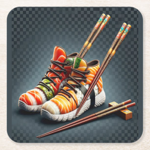 Dessous-de-verre Carré En Papier Shoeshi ME - Unique Basket Sushi