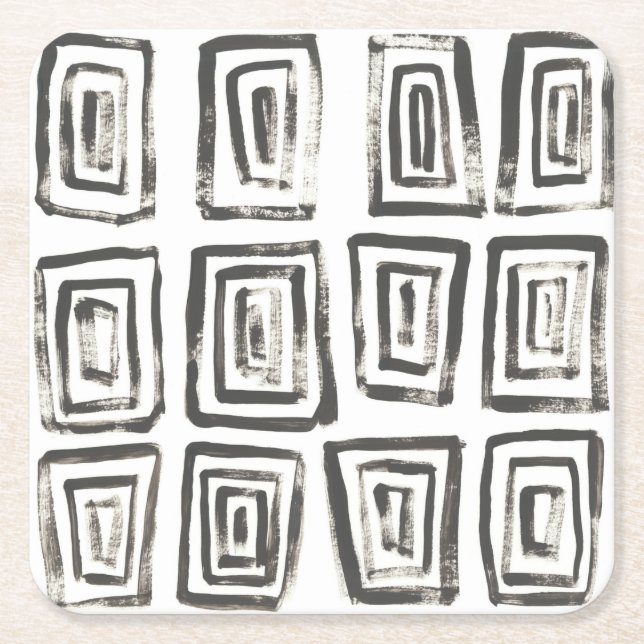 Dessous-de-verre Carré En Papier Signaux mixtes IV (Devant)