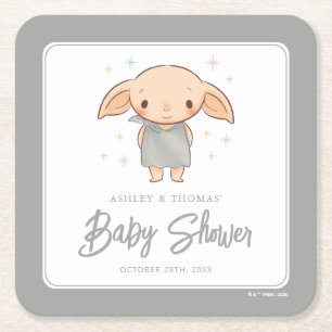 Dessous-de-verre Carré En Papier Simple Harry Potter - Baby Shower Dobby