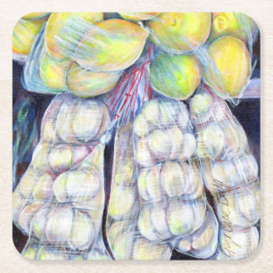 Dessous-de-verre Carré En Papier Singapour : Les merveilles des marchés occidentaux