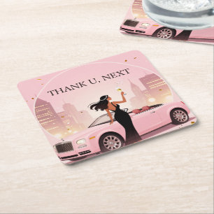 Dessous-de-verre Carré En Papier Single Era Party Coaster  Thank U, Next Coaster