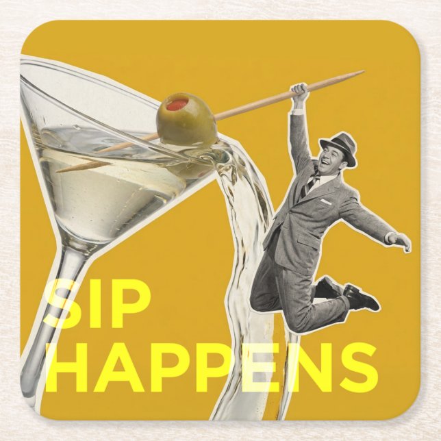 Dessous-de-verre Carré En Papier Sip  (Devant)