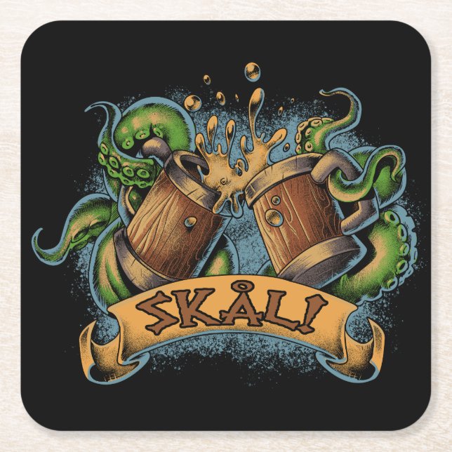 DESSOUS-DE-VERRE CARRÉ EN PAPIER SKÅL  (Devant)