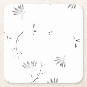 Dessous-de-verre Carré En Papier Sketch, Granite Paper Coaster