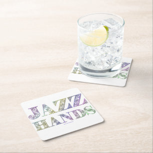 Dessous-de-verre Carré En Papier SlipperyJoe's comédie musicale Broadway Jazz Hands
