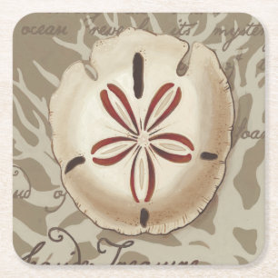 Dessous-de-verre Carré En Papier Sonnet III de bord de la mer