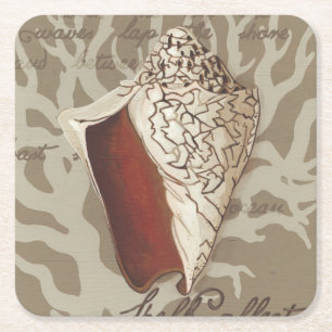 Dessous-de-verre Carré En Papier Sonnet maritime IV