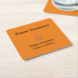 Dessous-de-verre Carré En Papier Sous-verres en papier de haute qualité pour toutes