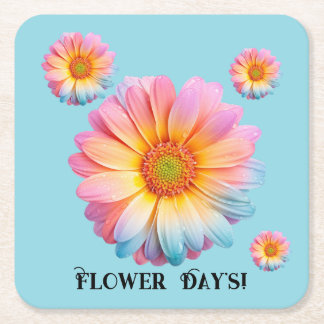 Dessous-de-verre Carré En Papier Sous-verres en papier (Flower Day's) 