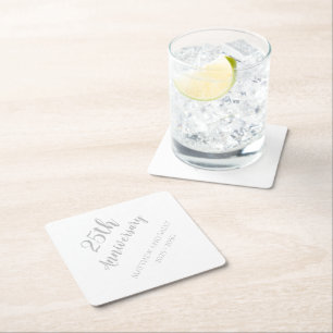 Dessous-de-verre Carré En Papier Sous-verres pour boissons pour fête d'anniversaire