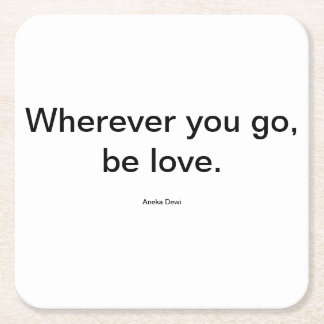 Dessous-de-verre Carré En Papier Soyez amoureux dessous de verre