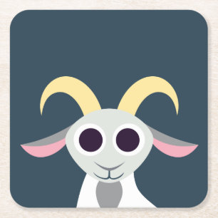 Dessous-de-verre Carré En Papier Stanley la chèvre