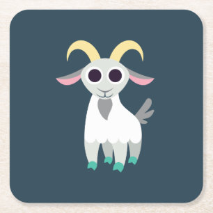 Dessous-de-verre Carré En Papier Stanley la chèvre