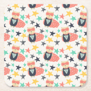 Dessous-de-verre Carré En Papier Star Super Hero