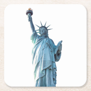 Dessous-de-verre Carré En Papier Statue de la Liberté New York City