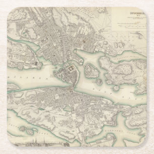 Dessous-de-verre Carré En Papier Stockholm