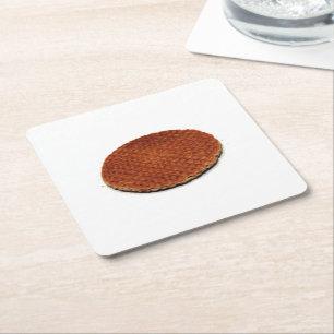 Dessous-de-verre Carré En Papier Stroopwafel
