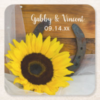 Sunflower et Horseshoe Mariage occidental