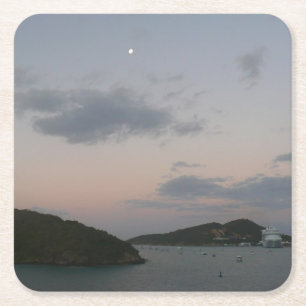 Dessous-de-verre Carré En Papier Sunrise aux îles Vierges de Saint-Thomas III