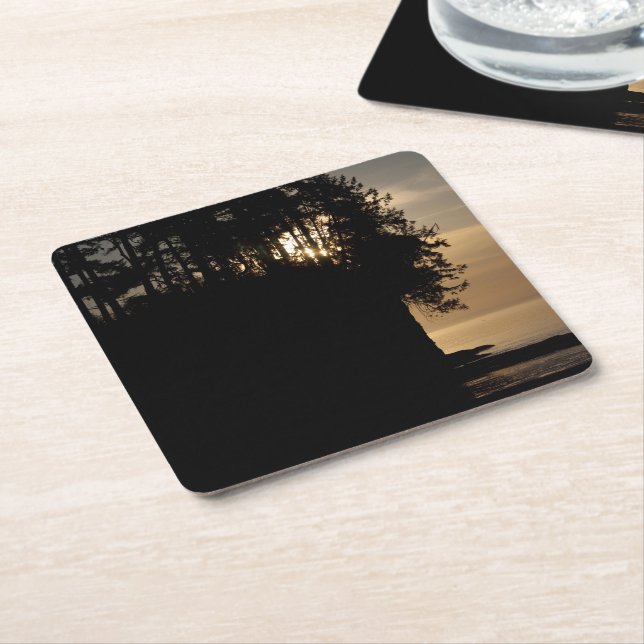 Dessous-de-verre Carré En Papier Sunset Bluff (Incliné)