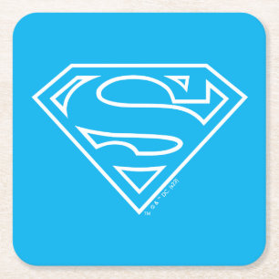 Dessous-de-verre Carré En Papier Supergirl Outline S-Shield
