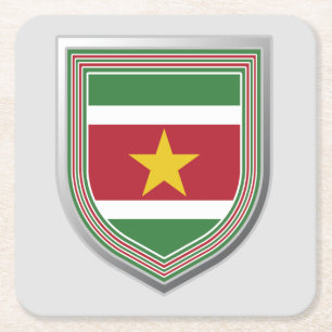 Dessous-de-verre Carré En Papier Suriname - Bouclier