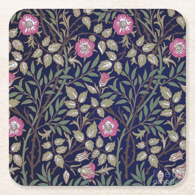 Dessous-de-verre Carré En Papier Sweet Briar, William Morris (Devant)