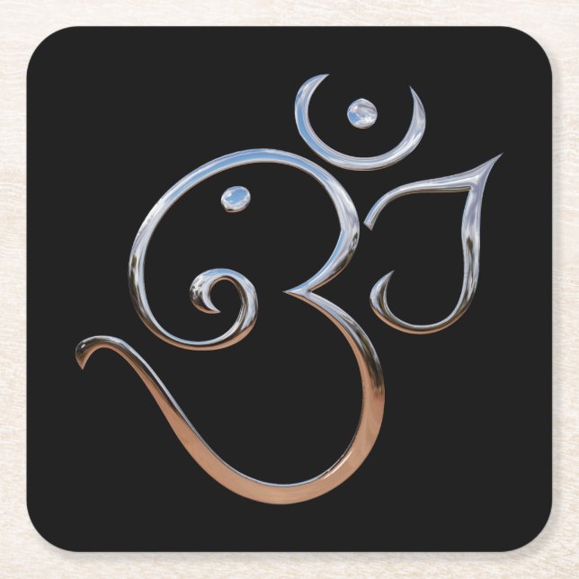 Dessous-de-verre Carré En Papier Symbole de l'OM (Devant)