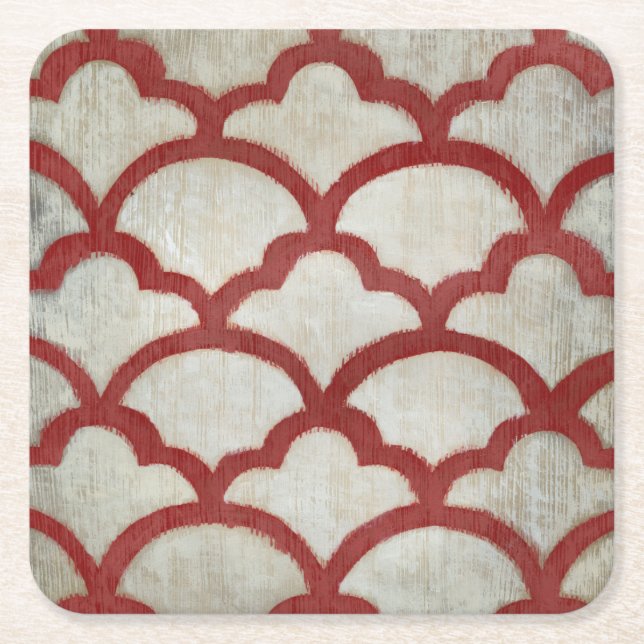 Dessous-de-verre Carré En Papier Symétrie spectrale VII (Devant)