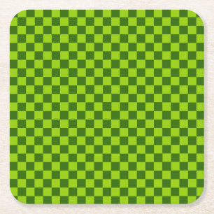 Dessous-de-verre Carré En Papier Tableau de bord classique Green Combination par ST