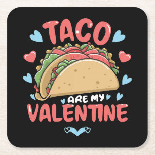Dessous-de-verre Carré En Papier Taco-Saint-Valentin