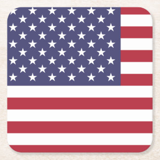 Dessous-de-verre Carré En Papier Tapis de bière FLAG USA,