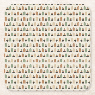 Dessous-de-verre Carré En Papier Tapis de protection pour cairn silencieux